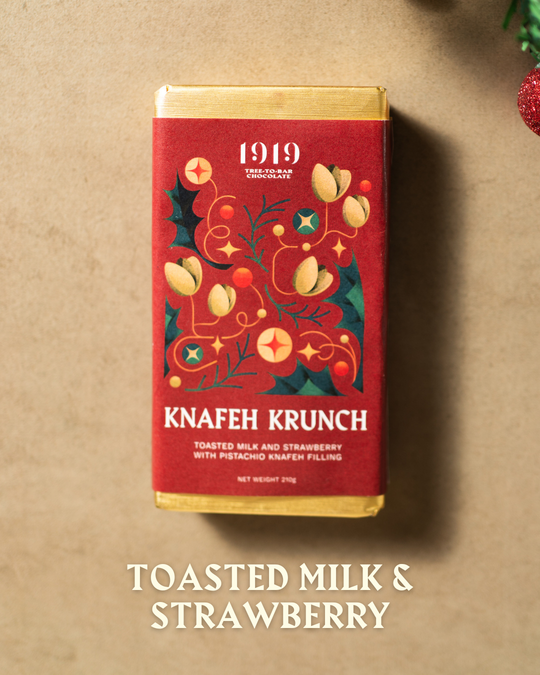 [PRE-ORDER] Toasted Milk & Strawberry Knafeh Krunch - Dubai Chocolate
