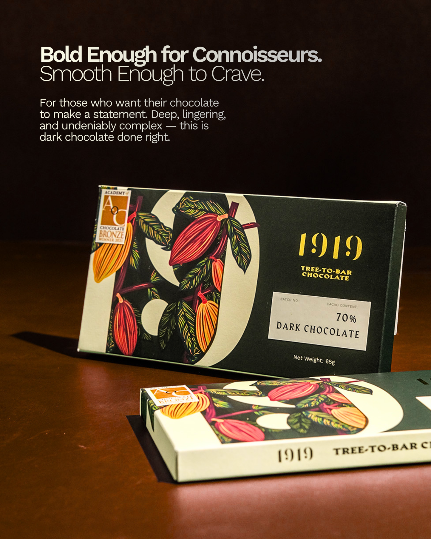 70% Tree To Bar Dark Chocolate 65g