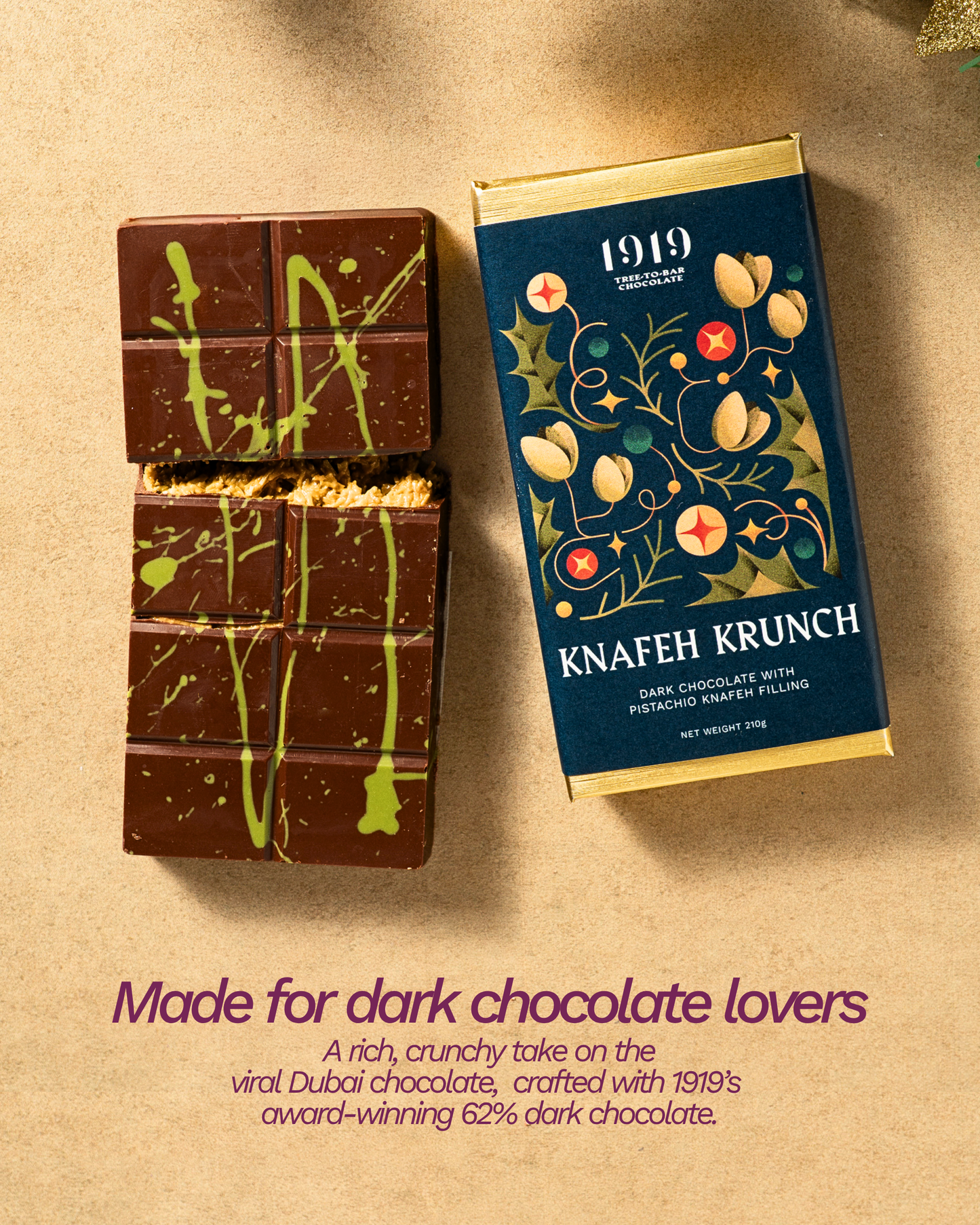 Dark Chocolate Knafeh Krunch 210g